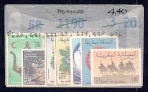 MOROCCO Sc#620/626 Mint Never Hinged Stamps