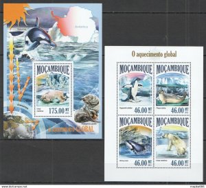 2013 Mozambique Polar Fauna Global Warming Bears Kb+Bl ** St2541