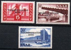 Saar Sc #257-259 MNH