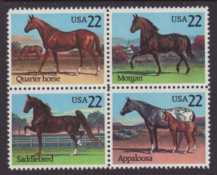 US 2158a Horses MNH VF