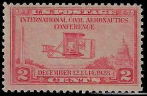 U.S. #649 MNH; 2c Wright Airplane (1928)