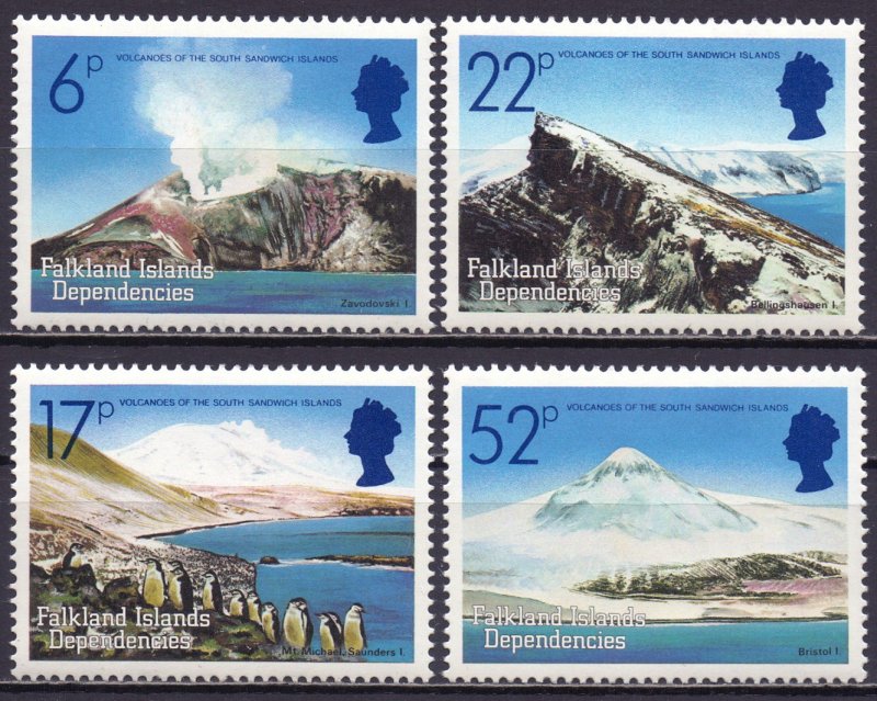 Falkland Islands. 1984. 125-28. Volcano Mountain Penguins. MVLH. 