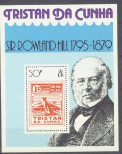 TRISTAN DA CHUNA  263 MNH SIR ROWLAND HILL SOV.SHEET