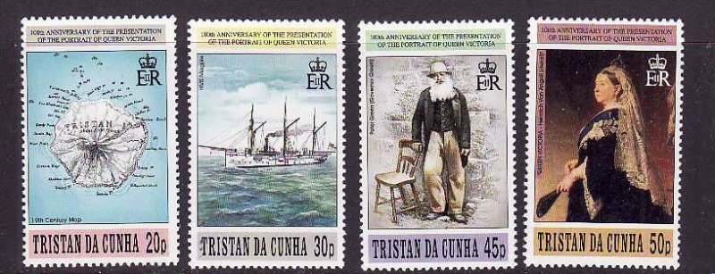 Tristan da Cunha-Sc#588-91- id4-Unused NH set-Portrait of Queen Victoria-1996-