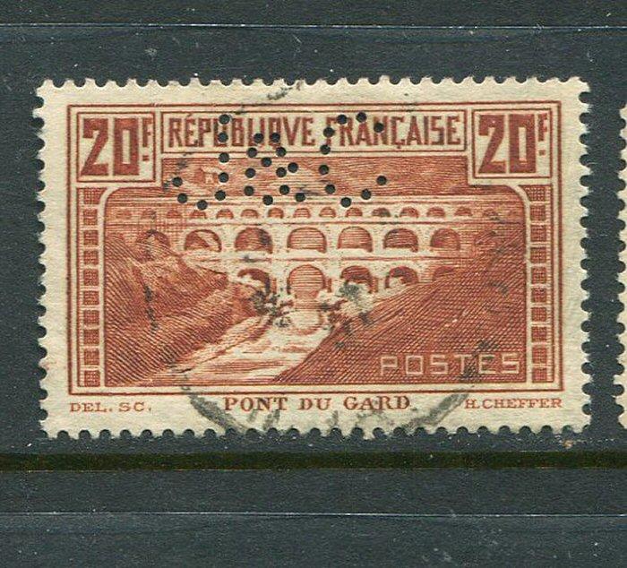 France #254a J&C Perfin Used