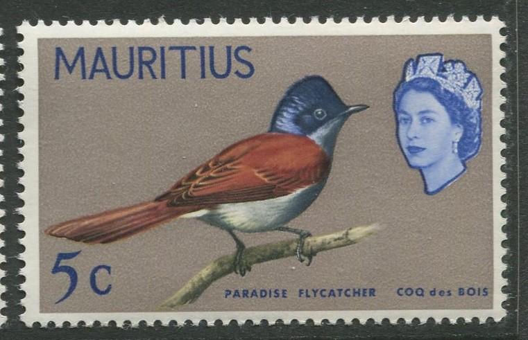 Mauritius - Scott 279 - Birds Definitive Issue-1965- MNH- Single 5c Stamp