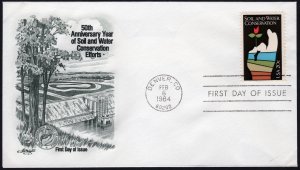 SC#2074 20¢ Soil and Water Conservation FDC: Artmaster (1984) Unaddressed