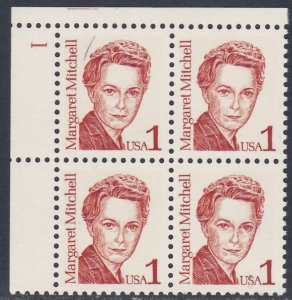 2168 Margaret Mitchell Plate Block MNH