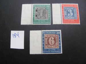 GERMANY 1949 MNH SC 667-668 B309 SET   XF $80 (184)