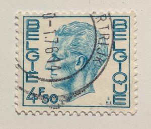 Belgium 1974 Scott 755 used - 4.50F, King Baudouin