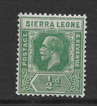 Sierra Leone 122  1921  1/2 d unused