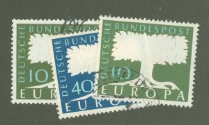 Germany #771-72/72a  Single (Complete Set) (Europa)