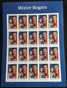 US #5275 MNH Pane of 20 (.50) Mister Rogers SCV $20.00