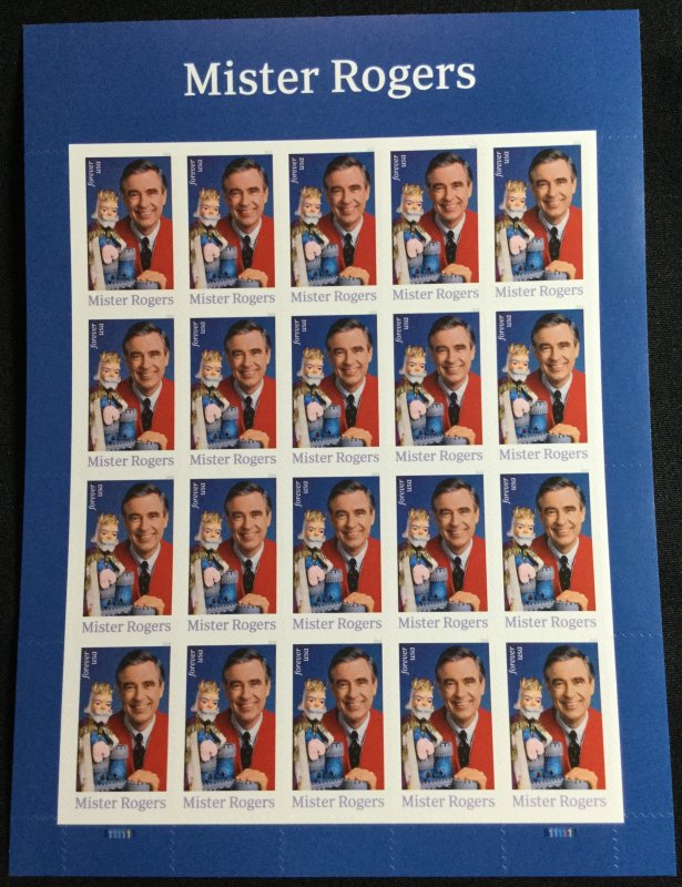 US #5275 MNH Pane of 20 (.50) Mister Rogers SCV $20.00