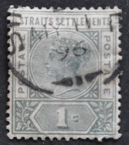 DYNAMITE Stamps: Straits Settlements Scott #83  – USED