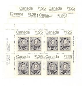 Canada #756 M/S of Plate Blocks VF NH   Lakeshore Philatelics