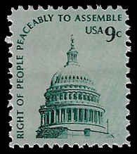 U.S. #1591 MNH; 9c US Capital (1975) (5)