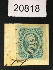 MOMEN: US STAMPS CSA # 12 USED LOT # 20818