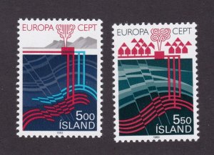 Iceland           573 - 574            MNH OG          CV $25.50