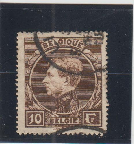 Belgium  Scott#  212  Used  (1929 King Albert)