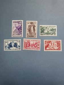 Stamps French Sudan Scott #106-11 nh