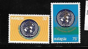 MALAYSIA,101-102, MINT NEVER HINGED, WORLD HEALTH ORG.