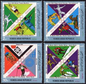 Yemen/YAR Mi #1498-1501 set/4 mnh - 1972 - historic Olympic medalists