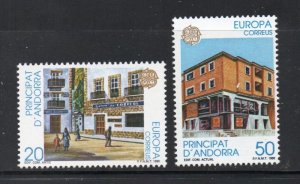 Andorra (Sp) Sc 205-206 1990 Europa stamp set mint NH