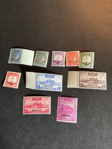 Stamps Pakistan Scott #035-43A hinged