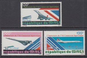 Mali C353-C355 Airplanes MNH VF