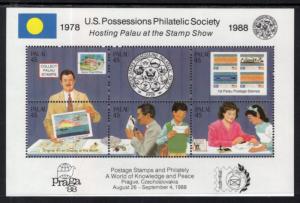 Palau 197 Souvenir Sheet MNH VF