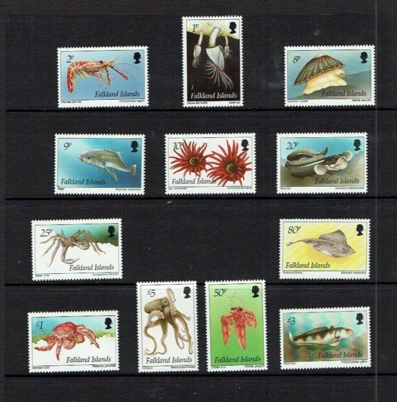 Falkland Islands: 1994, In-Shore Marine Life, definitive series  MNH set