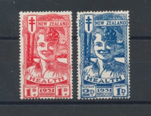 1931 NEW ZEALAND - Stanley Gibbons #546-47 - Health Stamps - MH*