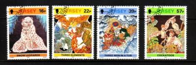 Jersey Sc 600-3 1992 Batik stamp set used