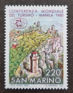 *FREE SHIP San Marino World Tourism Conference 1980 Tower (stamp) MNH