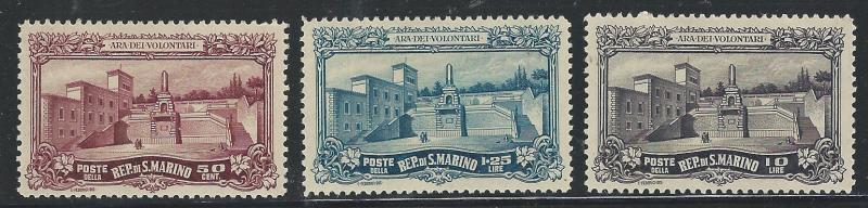 SAN MARINO 108-110 MH  SCV $33.00 AT 30% OF CAT VALUE