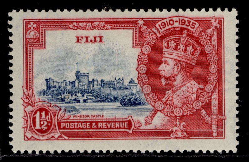 FIJI GV SG242, 1½d deep blue & carmine, M MINT. 