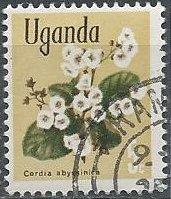 Uganda 115 (used) 5c Abyssinian manjack (Cordia abyssinica)