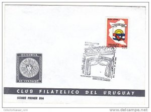 1990 Teatro Maccio Departamento de San Jose Uruguay sobre primer dia FDC [IMG...