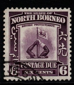NORTH BORNEO SGD87 1939 6c VIOLET FINE USED
