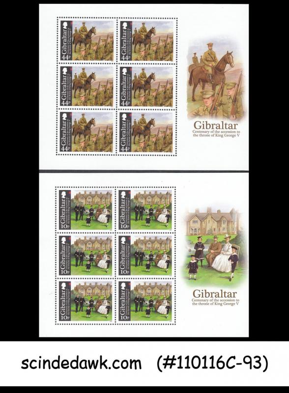 GIBRALATAR - 2010 CENTENARY OF THE ACCESSION TO THRONE OF KING GEORGE V - MIN/SH