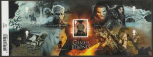 GB 4043 MS4043 Game of Thrones Character miniature sheet MNH 2018