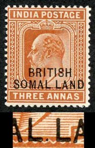 SOMALILAND PROTECT SG28c 1903 KEVII 3a orange-brown variety SOMAL.LAND