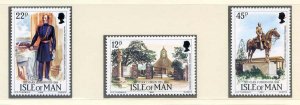 1985 Isle of Man SG300/SG302 Mark Cubbon Set Unmounted Mint