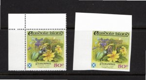 Easdale (local) 1998 MNH Double overprint