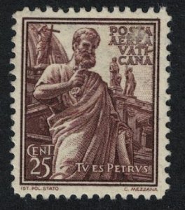 Vatican Statue of St Peter 25c 1953 MH SC#C1 SG#55