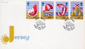 Jersey 1975 Sc#124/127  TOURISM  Set (4) FDC