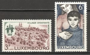 Luxembourg Scott 470-71 MNHOG - 1968 Mersch Children's Village Issue