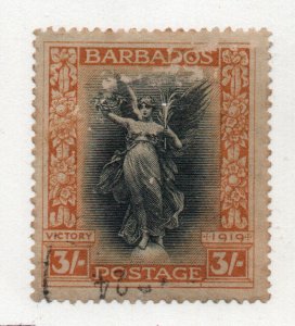 Barbados - sg# 211 Used  (tiny thin)     -       Lot 0224121