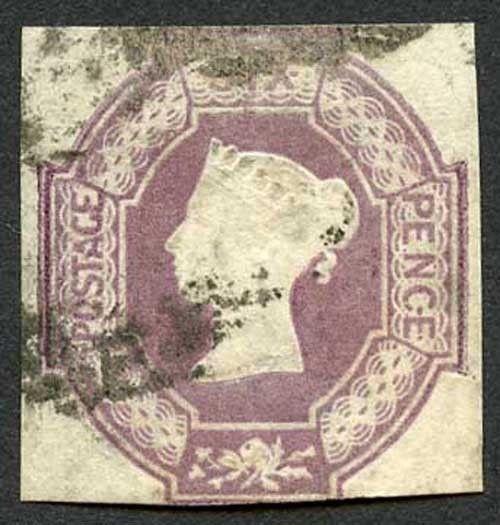 SG58 6d Mauve Wmk VR Reversed Used